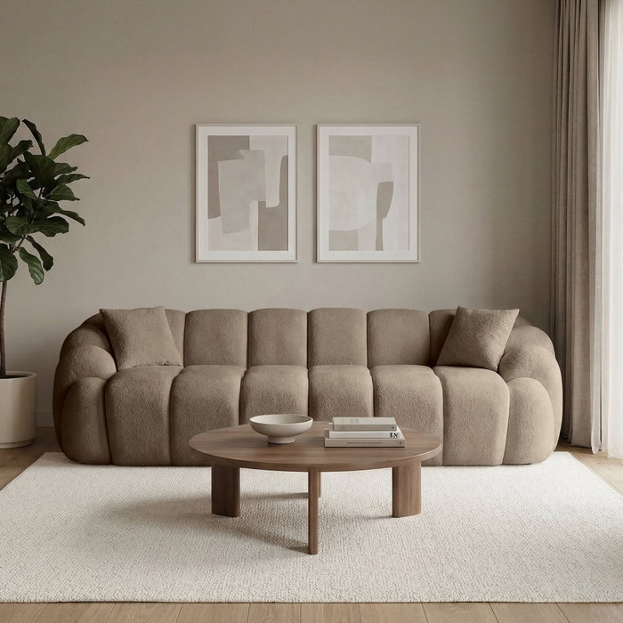 Atelier Del Sofa Octavio - Sofá de 4 plazas Marrón